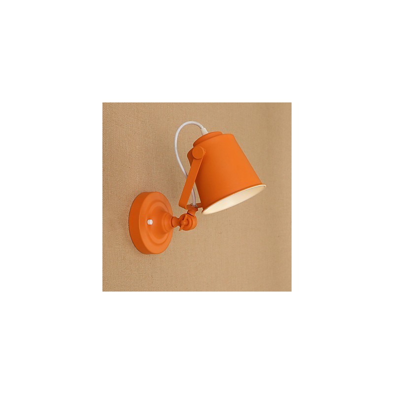 Maľovaná oceľová nástenná lampa Dumb Black Americká káva Dekorácia Retro nástenná lampa so svetelným mečom na stene