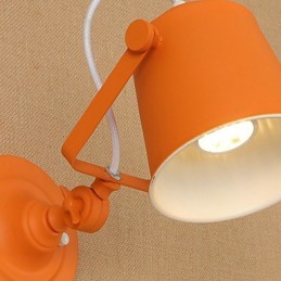 Maľovaná oceľová nástenná lampa Dumb Black Americká káva Dekorácia Retro nástenná lampa so svetelným mečom na stene
