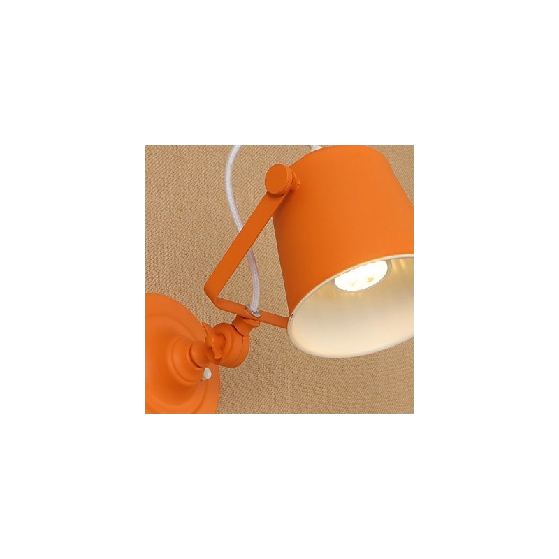 Maľovaná oceľová nástenná lampa Dumb Black Americká káva Dekorácia Retro nástenná lampa so svetelným mečom na stene