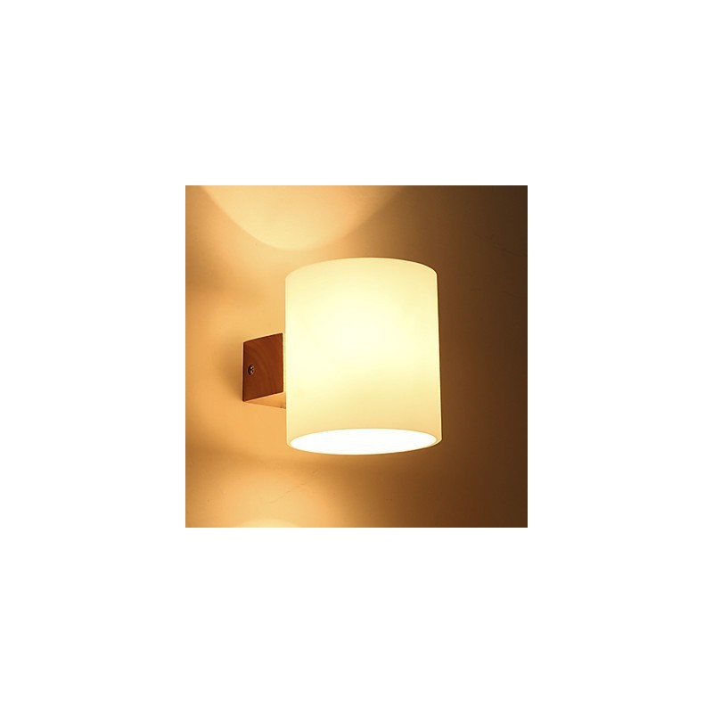 Novinka vo vidieckom štýle na ochranu zraku v mini štýle Downlight Nástenné svietniky Nástenné svietidlo Drevená nočná lampa do spálne