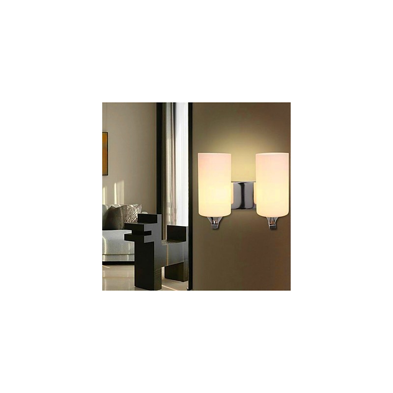 Jednoduchá teplá obývacia izba Spálňa Chodba Chodba Balkón Dvojstenná lampa