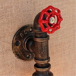 Nostalgia Jednoduché dekoratívne malé nástenné svietidlo z vodnej fajky