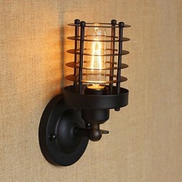 Rustic Lodge Country Starožitná mosadz funkcia pre nástenné svietidlo s okolitým svetlom