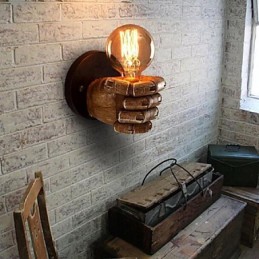 Rustic Lodge Painting Funkcia pre nástenné svietidlo s okolitým svetlom