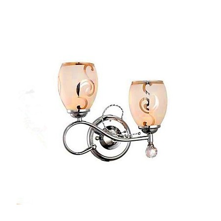 Moderná súčasná galvanicky pokovovaná funkcia pre nástenné nástenné nástenné svietidlá v štýle kryštálového mini