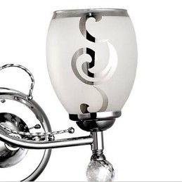 Moderná súčasná galvanicky pokovovaná funkcia pre nástenné nástenné nástenné svietidlá v štýle kryštálového mini