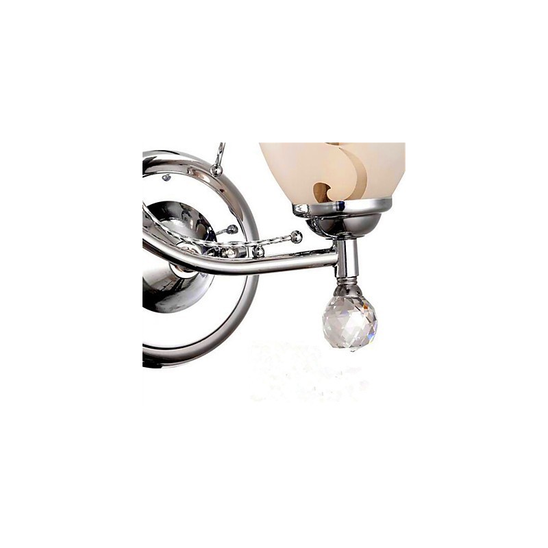 Moderná súčasná galvanicky pokovovaná funkcia pre nástenné nástenné nástenné svietidlá v štýle kryštálového mini