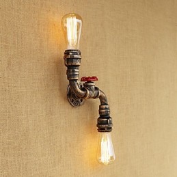 Rustic Lodge Country mosadzný prvok pre nástenné svietidlo s okolitým svetlom v mini štýle