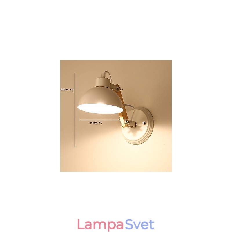 Vintage Drevo Kov v štýle Art Deco Rustikálne nástenné svietidlo Obývacia izba Jedáleň Predsieň Nástenná lampa Čierna Biela Voliteľné