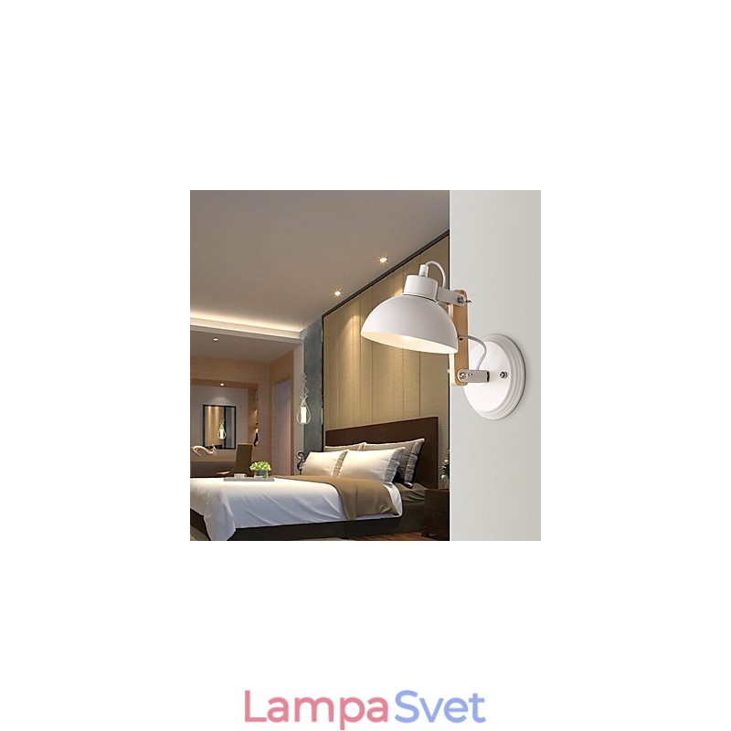 Vintage Drevo Kov v štýle Art Deco Rustikálne nástenné svietidlo Obývacia izba Jedáleň Predsieň Nástenná lampa Čierna Biela Voliteľné