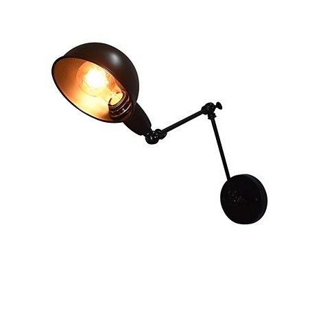Železná nástenná lampa skladacia čierna jednoduchá retro nástenná lampa dekoratívna nástenná lampa európskeho štýlu s jednou hlavou Železná nástenná lampa skladacia čierna jednoduchá retro nástenná lampa dekoratívna nástenná lampa európskeho štýlu s jednou hlavou