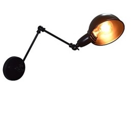 Buzz Skladacia nástenná železná nástenná lampa Dumb Black Lightsaber Lamp On Wall Európsky štýl v americkom štýle