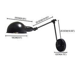 Buzz Skladacia nástenná železná nástenná lampa Dumb Black Lightsaber Lamp On Wall Európsky štýl v americkom štýle