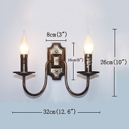 Retro jednoduchá nástenná lampa Chodba Predsieň Dvojitá hlavová lampa Spálňa Obývacia izba Nástenná lampa
