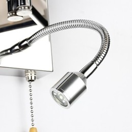 Modern Contemporary Rustic Lodge Funkcia moderného súčasného vidieckeho chrómu pre krištáľovú nástennú lampu s hojdacím ramenom