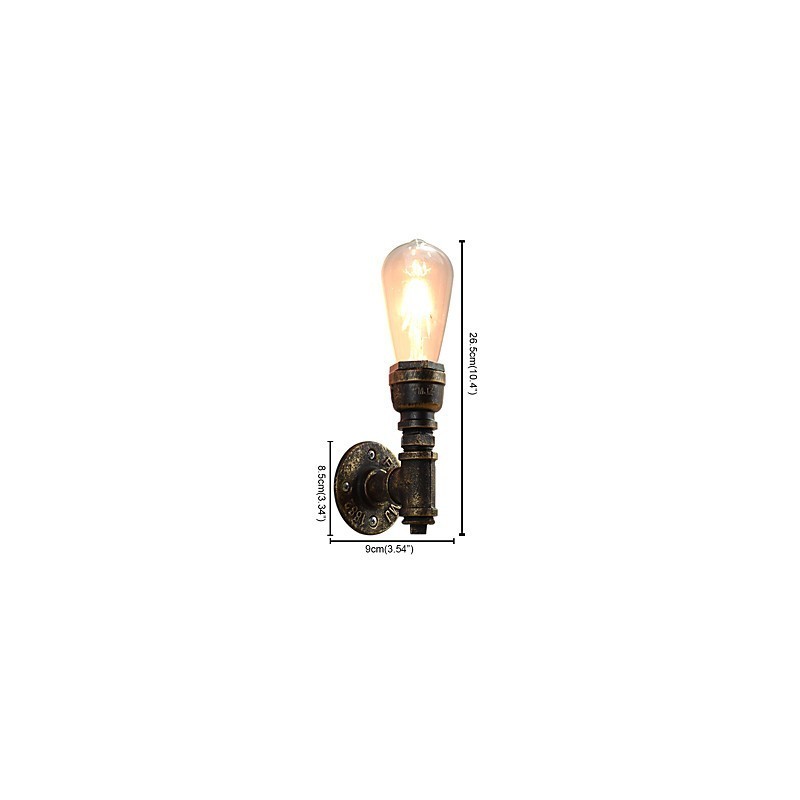 Nástenné svietidlo Nástenné svietniky Nástenné železo Nástenná lampa Dumb Black Lightsaber Lamp On Wall