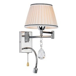 Nástenná lampa Modern Contemporary Rustic Lodge Modern Comtemporary Country Chrome Funkcia pre krištáľové výkyvné rameno