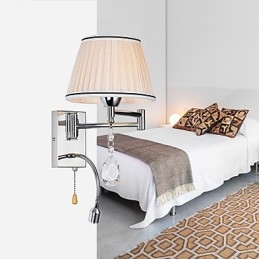 Nástenná lampa Modern Contemporary Rustic Lodge Modern Comtemporary Country Chrome Funkcia pre krištáľové výkyvné rameno