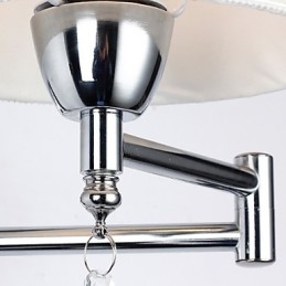 Nástenná lampa Modern Contemporary Rustic Lodge Modern Comtemporary Country Chrome Funkcia pre krištáľové výkyvné rameno