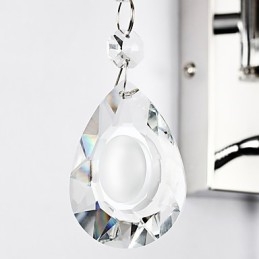 Nástenná lampa Modern Contemporary Rustic Lodge Modern Comtemporary Country Chrome Funkcia pre krištáľové výkyvné rameno