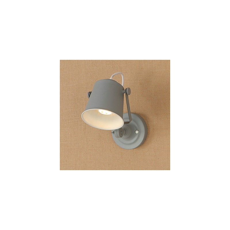 Maľovaná oceľová nástenná lampa Dumb Black Americká káva Dekorácia Retro nástenná lampa Svetelný meč na stene