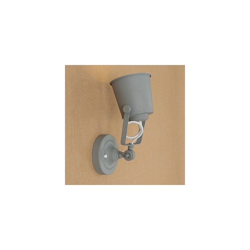 Maľovaná oceľová nástenná lampa Dumb Black Americká káva Dekorácia Retro nástenná lampa Svetelný meč na stene