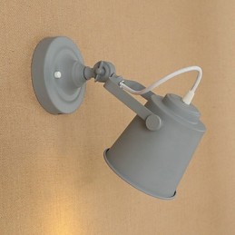 Maľovaná oceľová nástenná lampa Dumb Black Americká káva Dekorácia Retro nástenná lampa Svetelný meč na stene