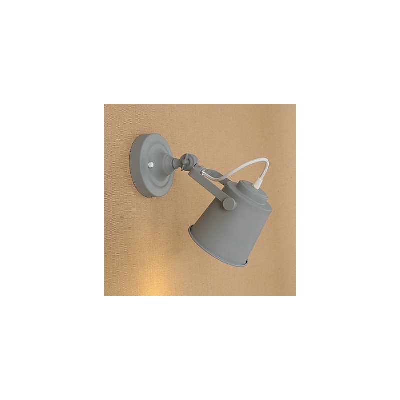 Maľovaná oceľová nástenná lampa Dumb Black Americká káva Dekorácia Retro nástenná lampa Svetelný meč na stene