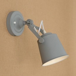 Maľovaná oceľová nástenná lampa Dumb Black Americká káva Dekorácia Retro nástenná lampa Svetelný meč na stene