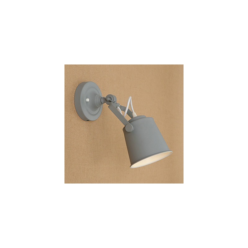 Maľovaná oceľová nástenná lampa Dumb Black Americká káva Dekorácia Retro nástenná lampa Svetelný meč na stene