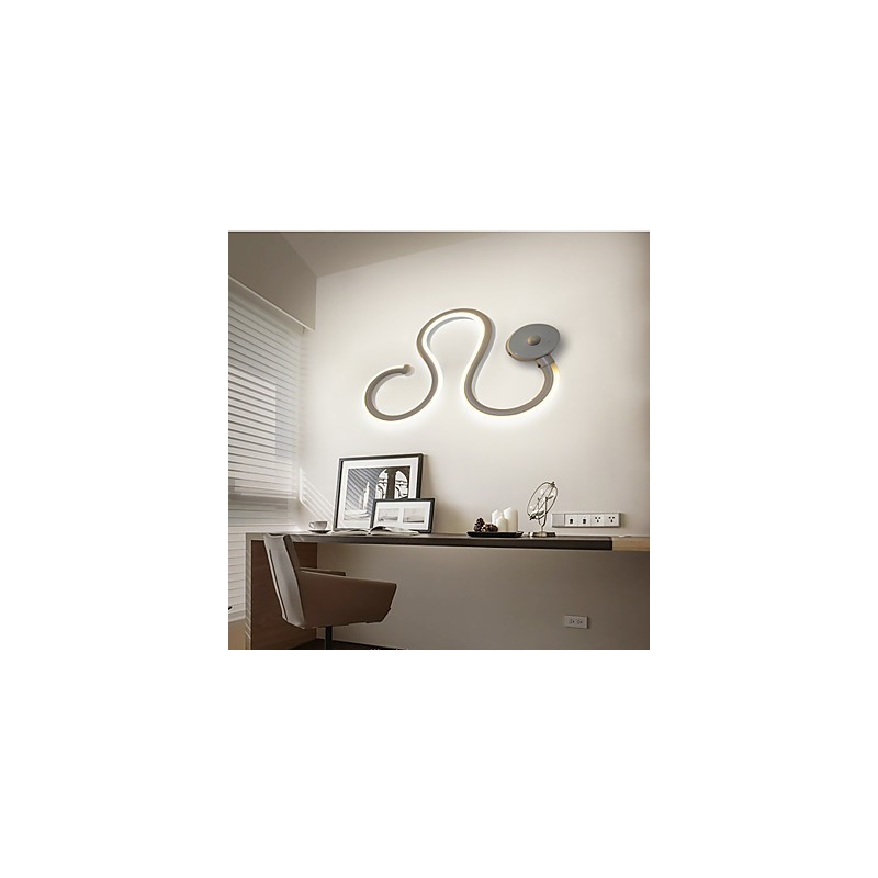 Moderná minimalistická lampa Hliníková lampa Spálňa Dekorácia nočnej lampy Dizajnéri Tvarované osvetlenie chodby Kreatívne lampy do obývačky