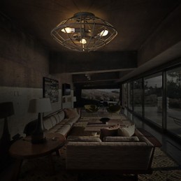 Kovová nástenná montáž v retro štýle Mini