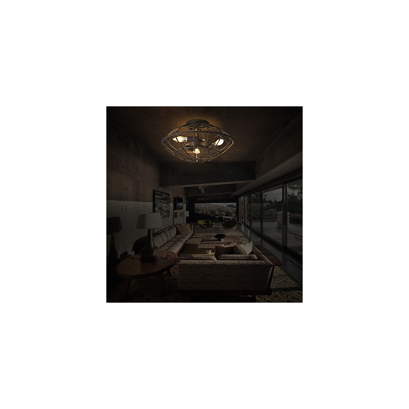 Kovová nástenná montáž v retro štýle Mini