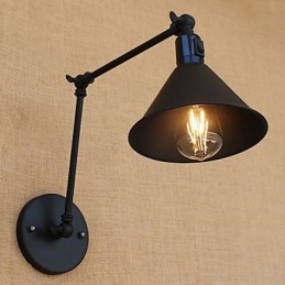 Funkcia vidieckeho retro maľby pre miniatúrne svietidlá s hojdacím ramenom na ochranu očí