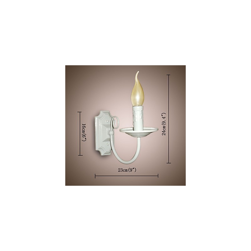 Jednoduchá moderná nástenná lampa Sviečková Jednohlavová lampa Chodba Nočná lampa