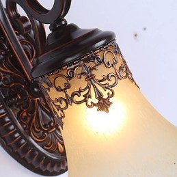 Nástenná lampa do hotelovej haly Spálňa Európska nástenná lampa Kreatívna dekorácia lampy do obývacej izby Retro nástenná lampa do chodby