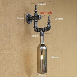 Retro nostalgia s vypínačom Kaviareň Bar Reštaurácia Ulička s vodnou fajkou Nástenná lampa