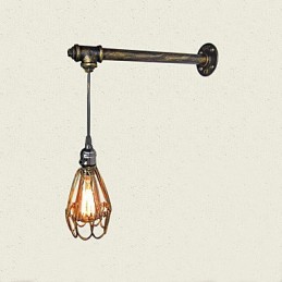Podkrovné vintage nástenné svietidlá s vypínačom Industrial Edison Fashion Simplicity Wall Sconce Metal Base Cap