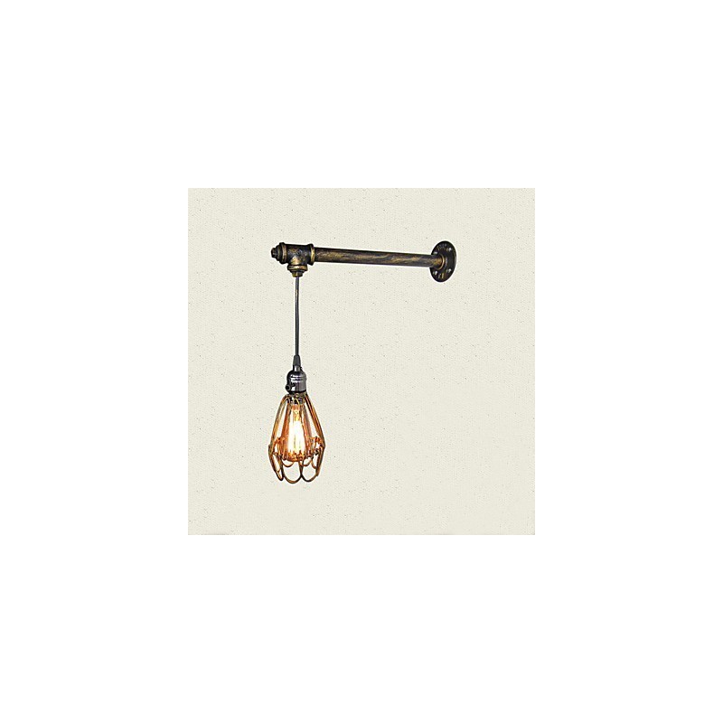 Podkrovné vintage nástenné svietidlá s vypínačom Industrial Edison Fashion Simplicity Wall Sconce Metal Base Cap