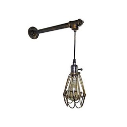 Podkrovné vintage nástenné svietidlá s vypínačom Industrial Edison Fashion Simplicity Wall Sconce Metal Base Cap