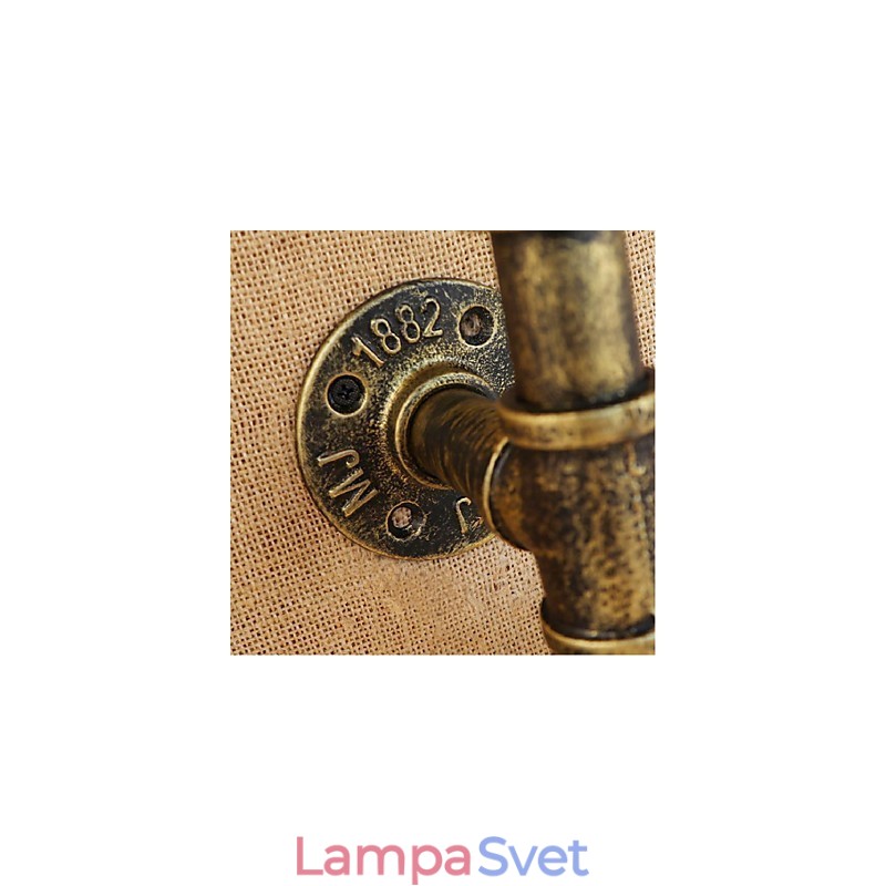 Retro priemyselný spínač vetra Nástenná lampa na fľašu s vodou Svetlomodrá