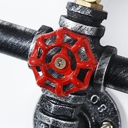 2 hlavy Vintage priemyselné kovové nástenné svietidlá Reštaurácia Kaviareň Bar Dekoračné osvetlenie