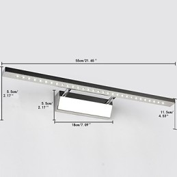 Moderná súčasná galvanicky pokovovaná funkcia nástenného osvetlenia kúpeľne Downlight