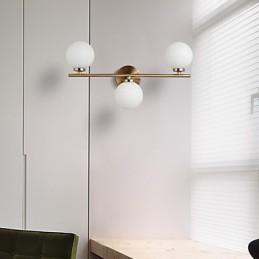 Sklenená nástenná lampa Moderná súčasná bronzová funkcia pre nástenné svietidlo v mini štýle uplight