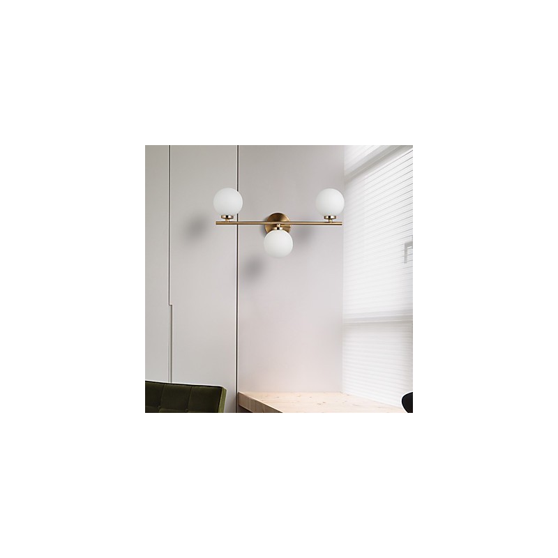 Sklenená nástenná lampa Moderná súčasná bronzová funkcia pre nástenné svietidlo v mini štýle uplight