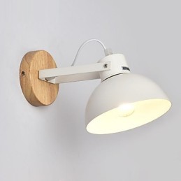Vintage Drevo Kov v štýle Art Deco Rustikálne nástenné svietidlo Obývacia izba Jedáleň Predsieň Nástenná lampa Čierna Biela Voliteľné