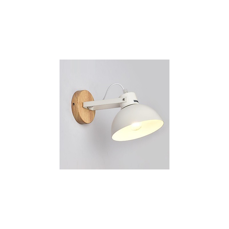 Vintage Drevo Kov v štýle Art Deco Rustikálne nástenné svietidlo Obývacia izba Jedáleň Predsieň Nástenná lampa Čierna Biela Voliteľné