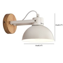 Vintage Drevo Kov v štýle Art Deco Rustikálne nástenné svietidlo Obývacia izba Jedáleň Predsieň Nástenná lampa Čierna Biela Voliteľné