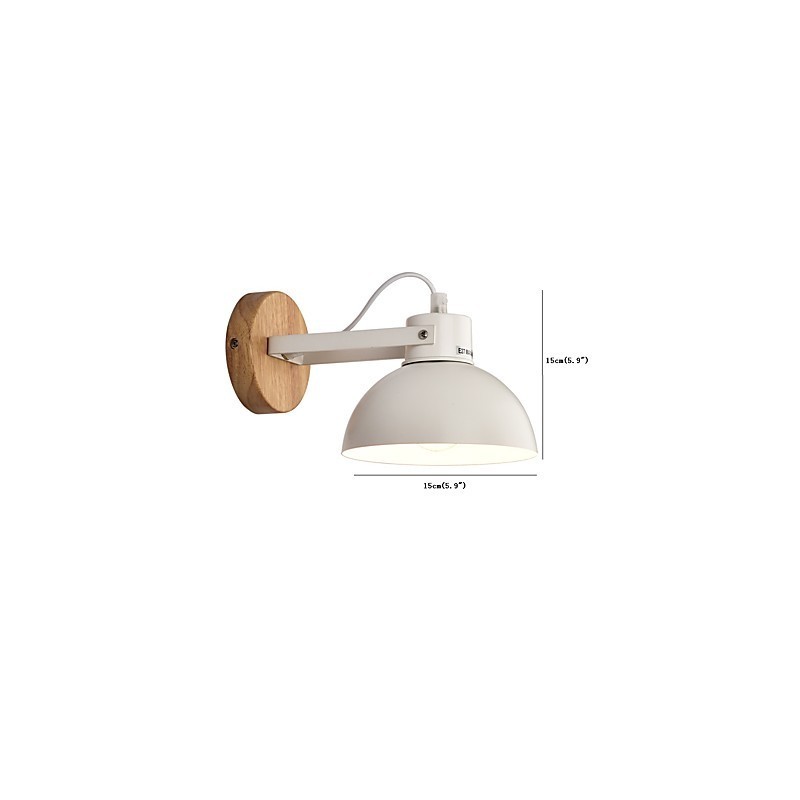 Vintage Drevo Kov v štýle Art Deco Rustikálne nástenné svietidlo Obývacia izba Jedáleň Predsieň Nástenná lampa Čierna Biela Voliteľné