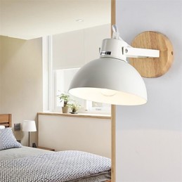 Vintage Drevo Kov v štýle Art Deco Rustikálne nástenné svietidlo Obývacia izba Jedáleň Predsieň Nástenná lampa Čierna Biela Voliteľné
